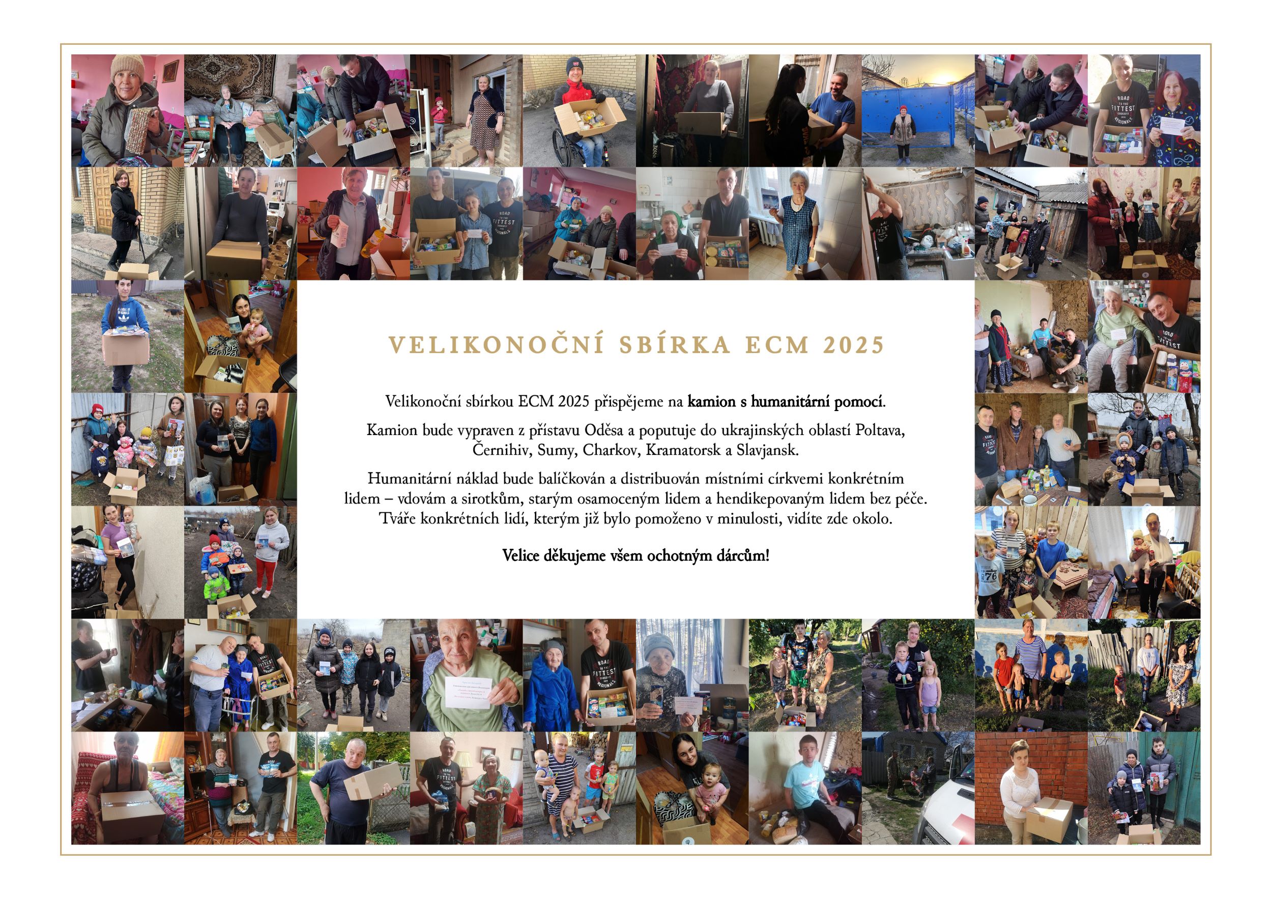 Velikonoční sbírka ECM 2025